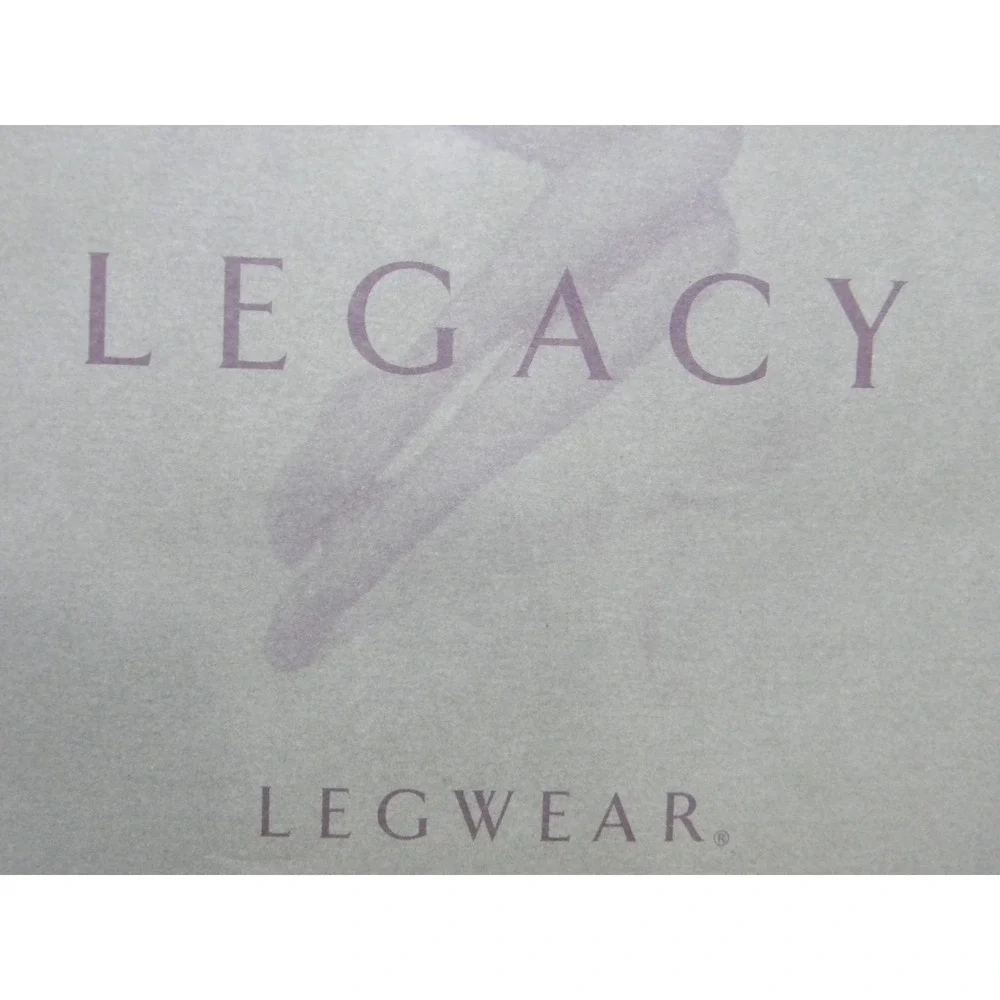 Vintage Legacy Legwear Microfiber Control Top Tights Black Size C Made USA